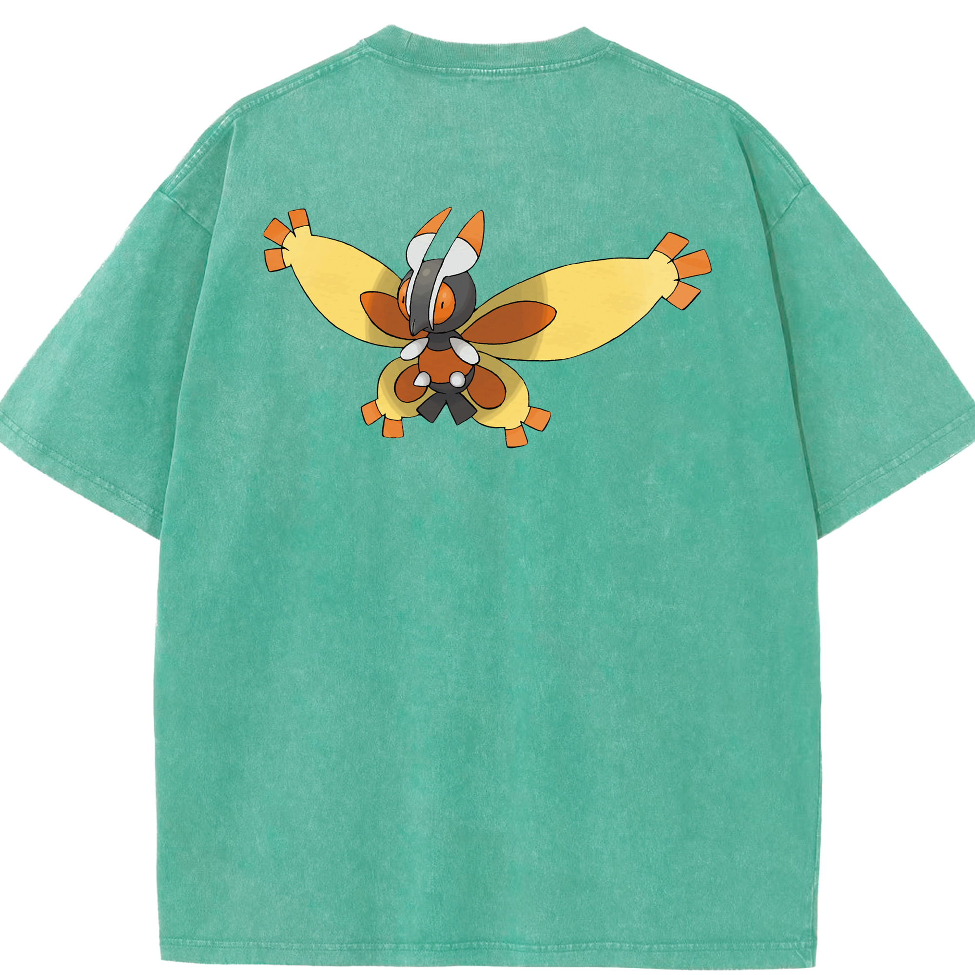 （画像用） ポケットモンスター Pokémon 綿100% ヴィンテージ風 半袖Tシャツ（背面プリント）
